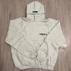 Essentials Light Gray Pullover Hoodie
